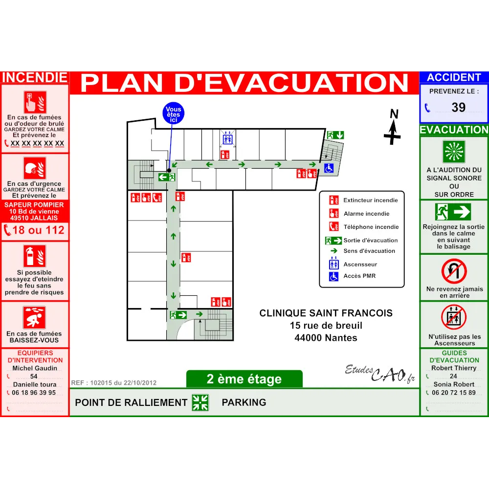 Plan d'évacuation pour hôpital Plan d'évacuation pour hôpital