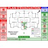 Diagramme sécurité plan d'évacuation immeuble